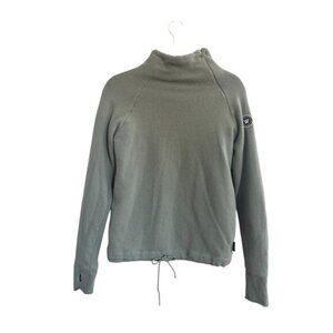 Holebrook Sweden Womens Small Martina Wool Windproof Sweater Zip Light Green